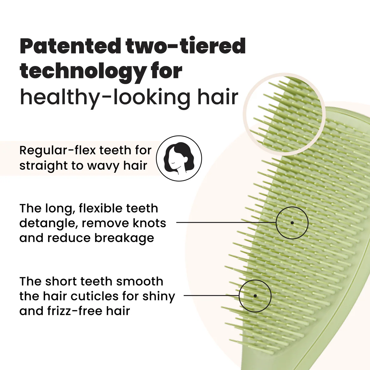 Perie de par Tangle Teezer The Ultimate Detangler Matte – descurcare delicata pentru toate tipurile de par [1]