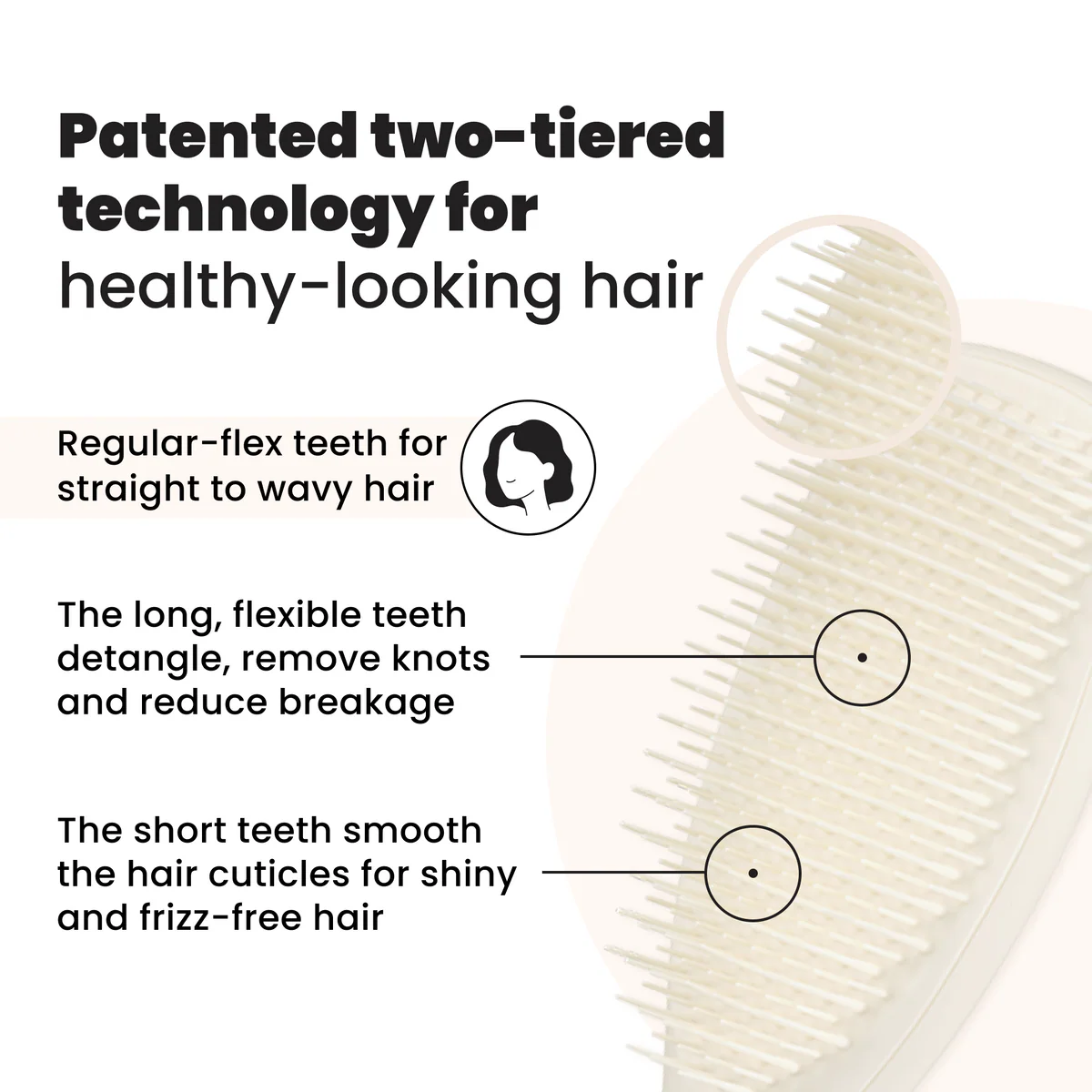 Perie de par Tangle Teezer The Ultimate Detangler Matte – descurcare delicata pentru toate tipurile de par [1]