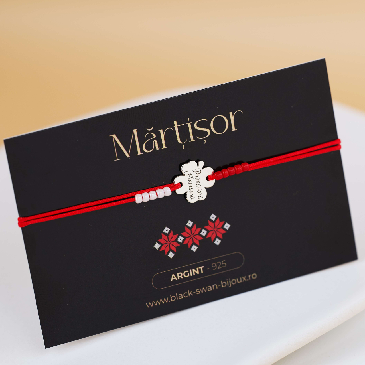 Pachet 3 x Bratara martisor Argint 925 - Trifoi 4 foi - Primavara Frumoasa! [2]