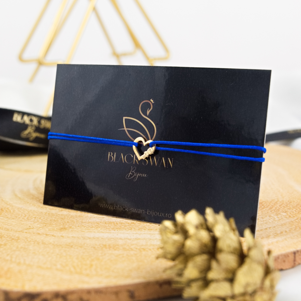 Bratara snur inima si baietel din Aur 14K - Winter Edition [2]