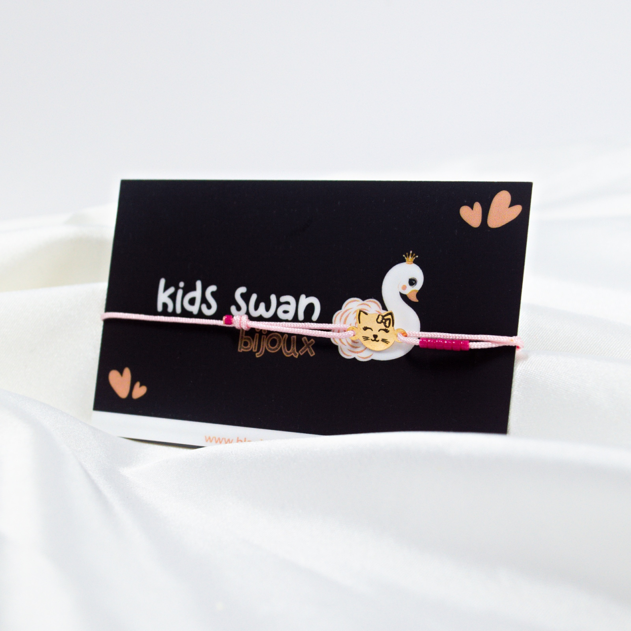 Bratara snur Hello Kitty din aur 14K si margele MIYUKI [3]