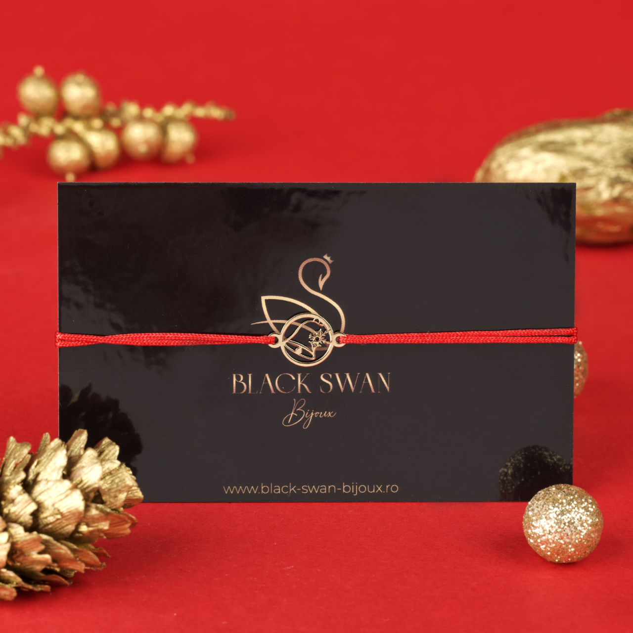 Bratara snur si Clopotel de Craciun din din Aur 14K - Winter Edition [1]