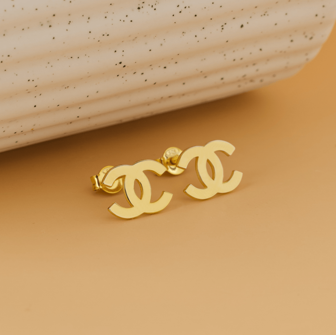 Cercei Chanel din Argint 925 suflat cu Aur 18K [2]