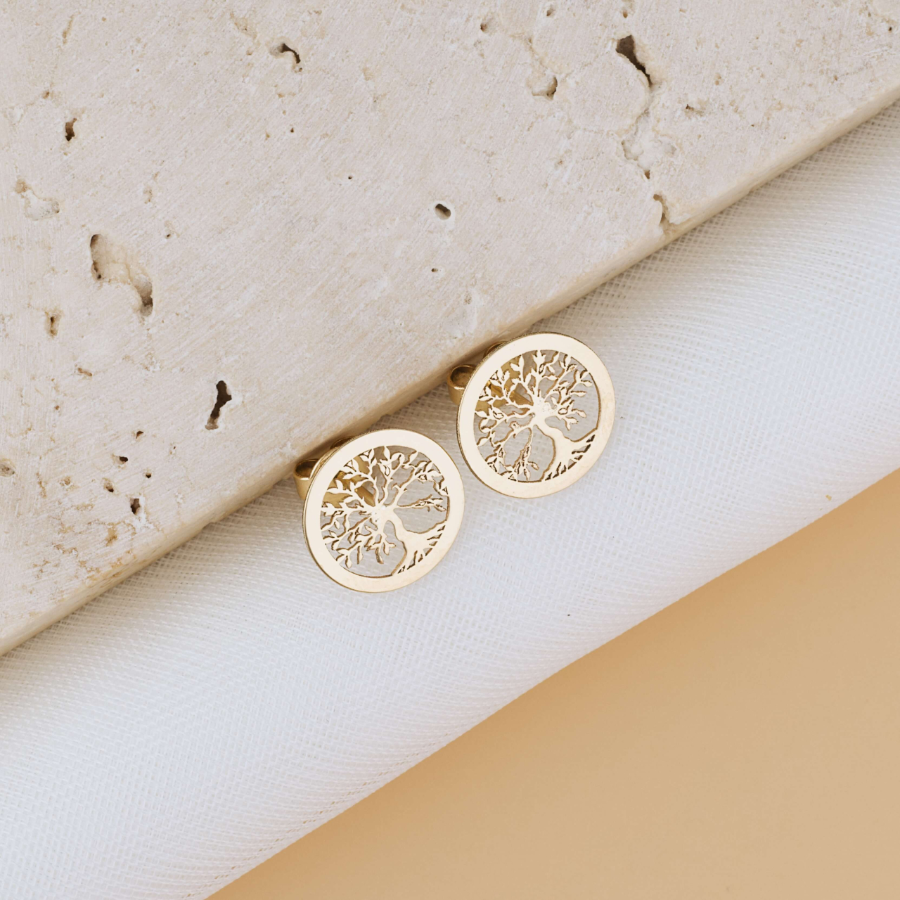 Cercei Aur 14K Copacul Vietii cu cheita [3]