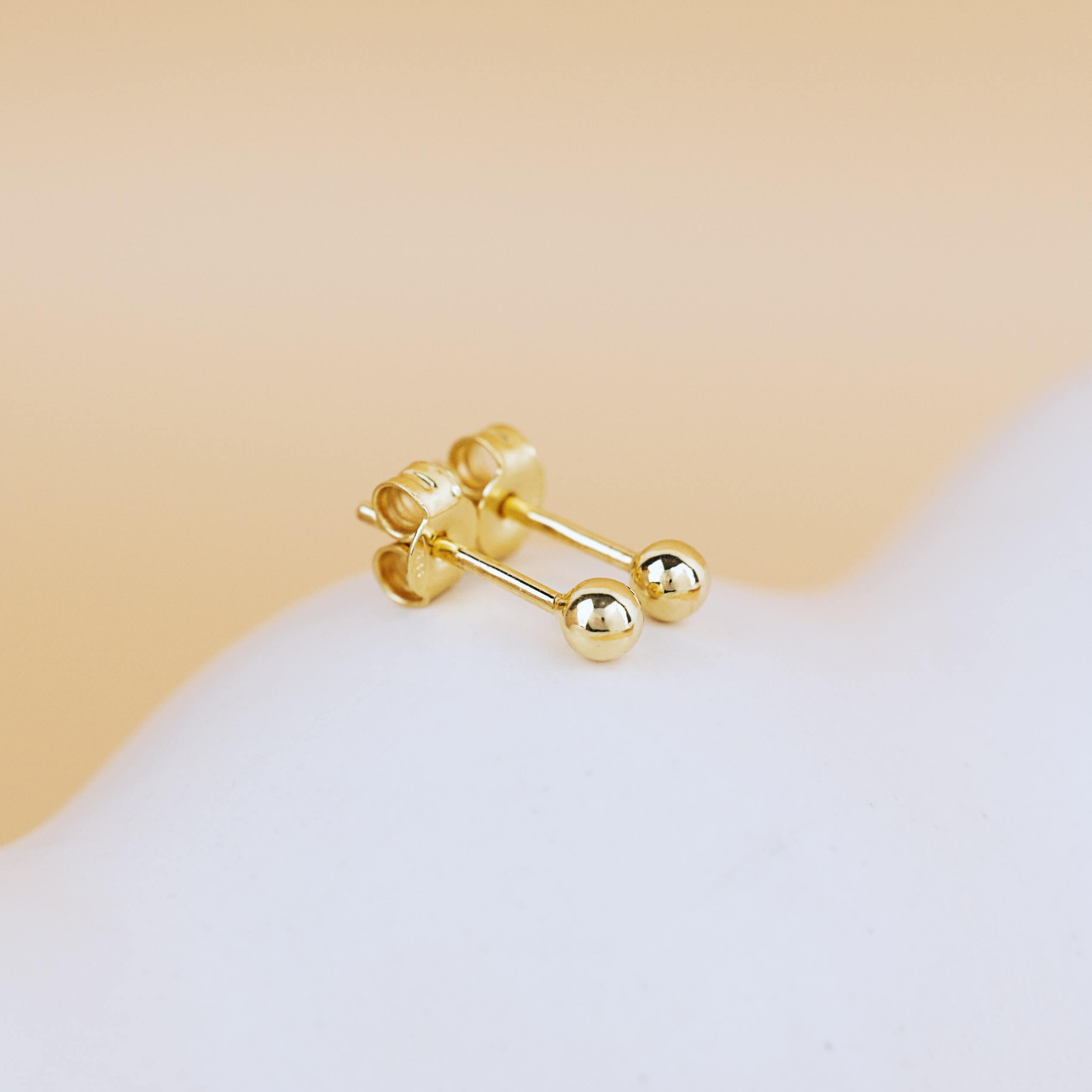 Cercei bilute Aur 14K - Sistem de prindere cu cheita [2]