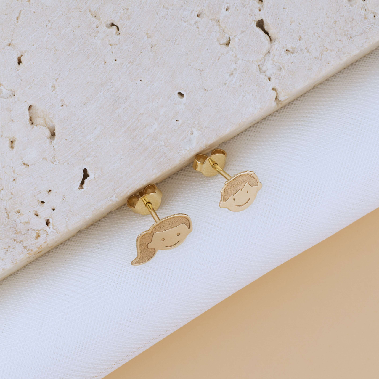 Cercei copilasi Fetita si Baietel Aur 14K [3]