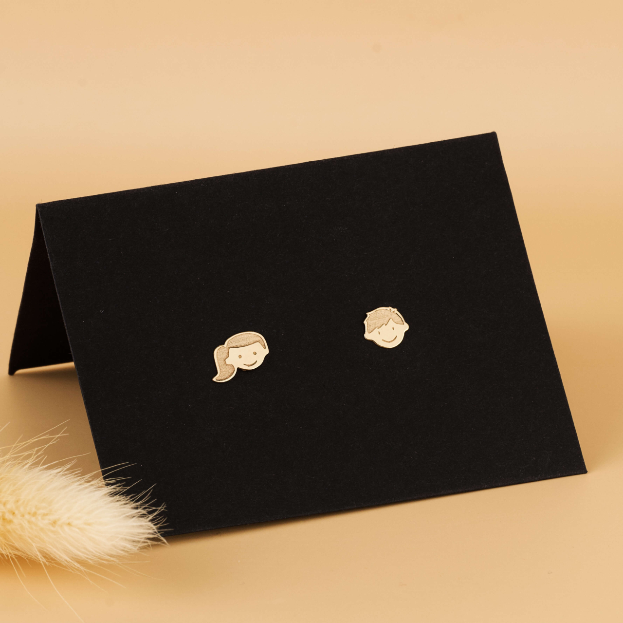 Cercei copilasi Fetita si Baietel Aur 14K [2]