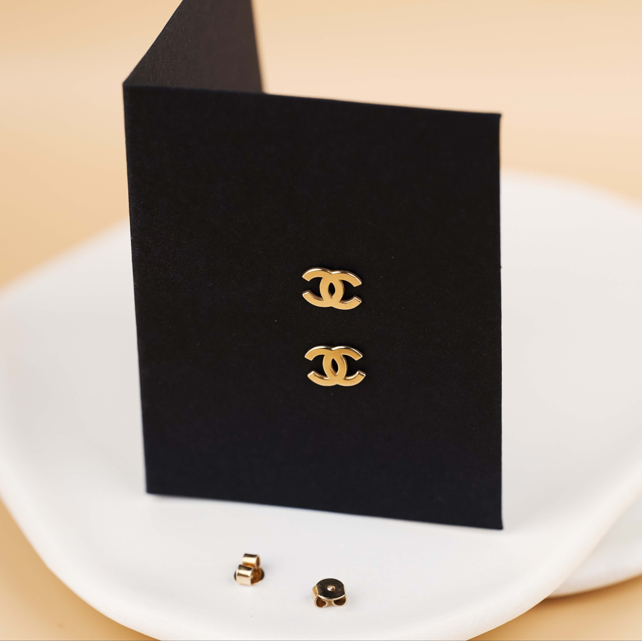 Cercei Chanel Aur 14K - Sistem de prindere cu cheita [3]