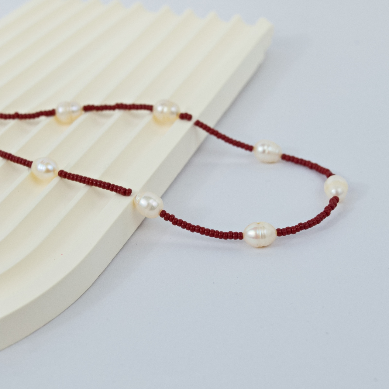 Colier margele colorate de vara - Perle de cultura si cristale colorate - Prindere cheita aur 14K [2]