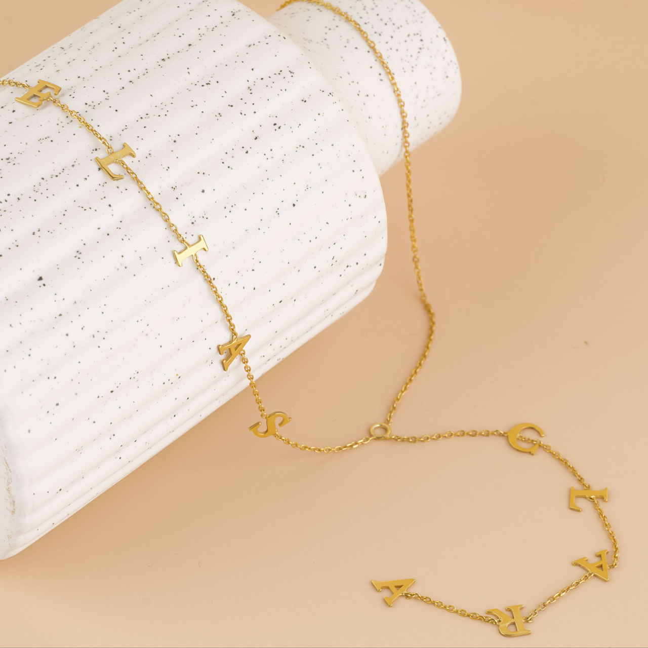 Lantisor cu nume din Argint 925 / Argint placat cu Aur [2]