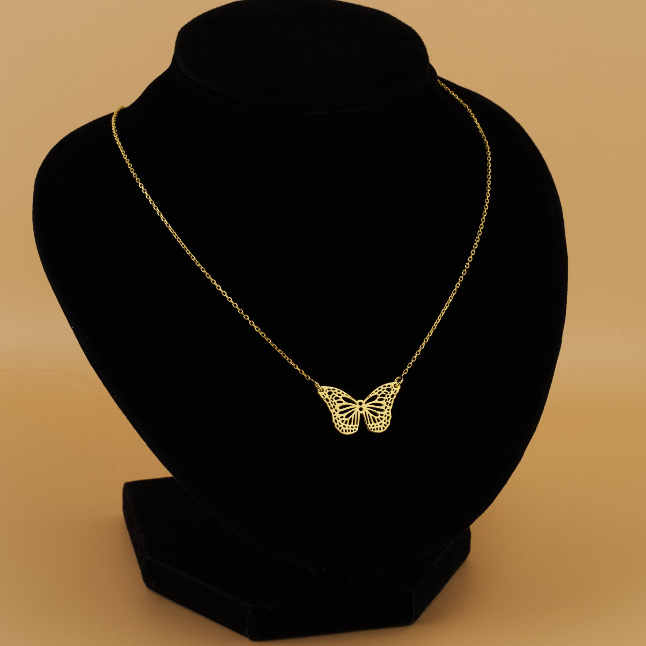 Lantisor Fluture din Argint 925 placat cu Aur 18K [2]