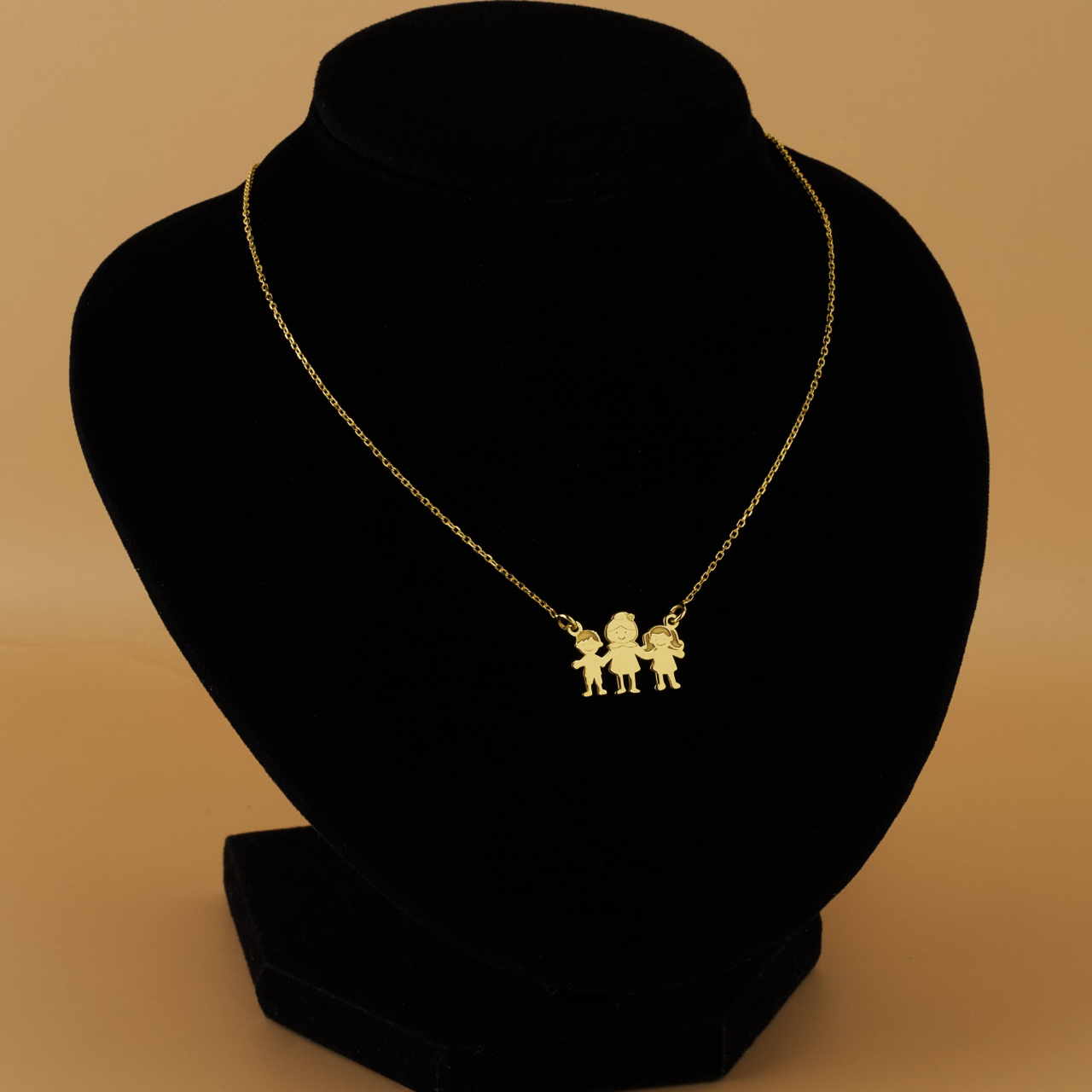 Lantisor Bunica si Nepoteii - Argint / Argint suflat cu Aur 18K - Cadou Bunica [7]