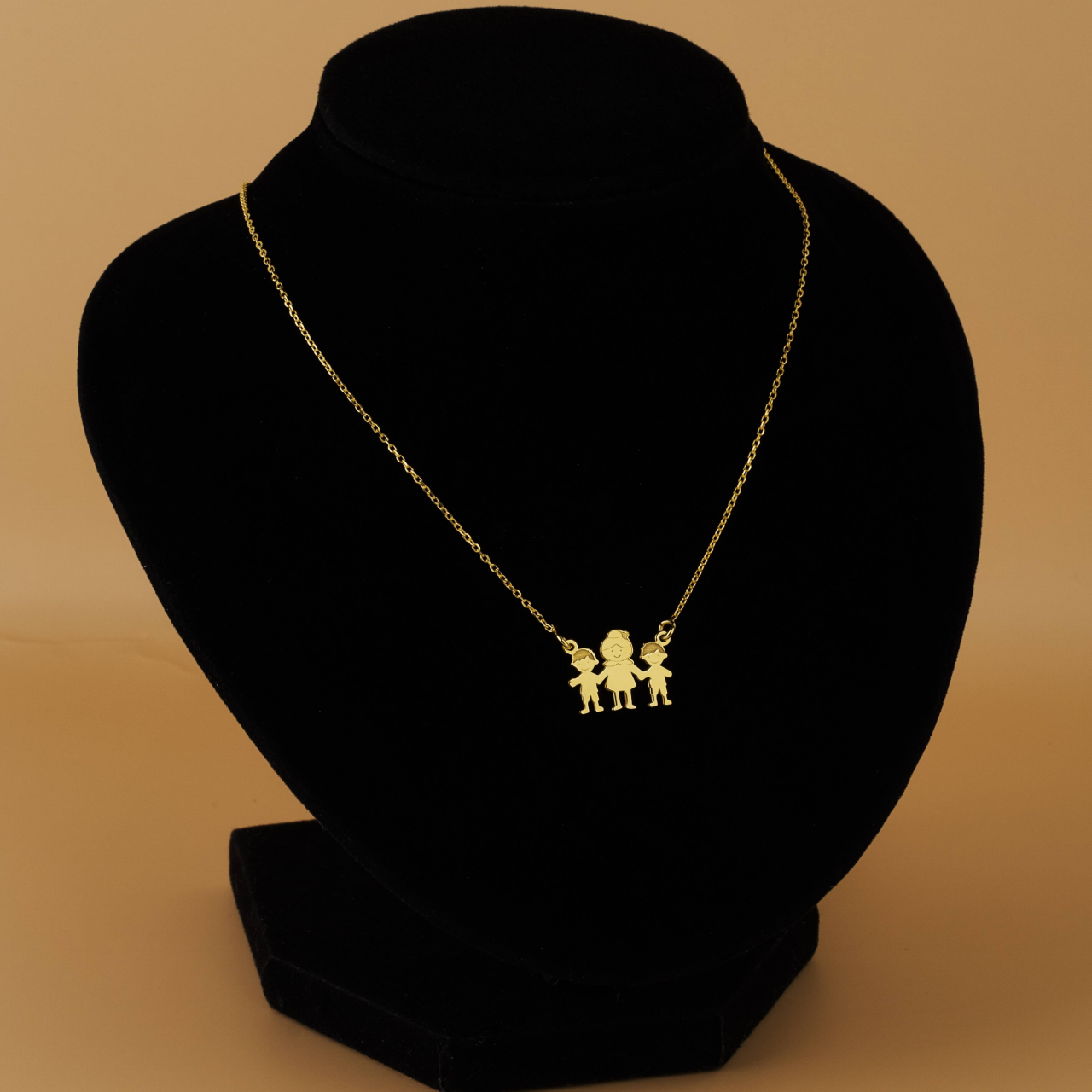 Lantisor Bunica si Nepoteii - Argint / Argint suflat cu Aur 18K - Cadou Bunica [6]