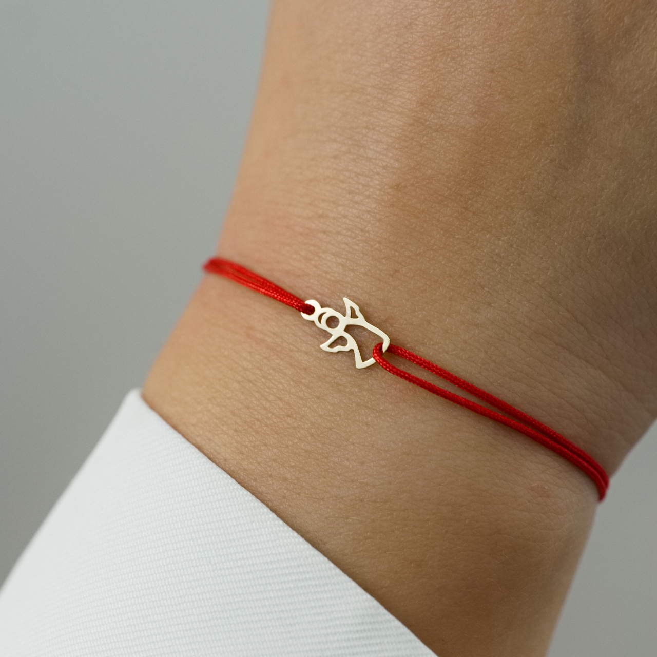 Martisor bratara cu snur si Ingeras din Aur 14K [2]