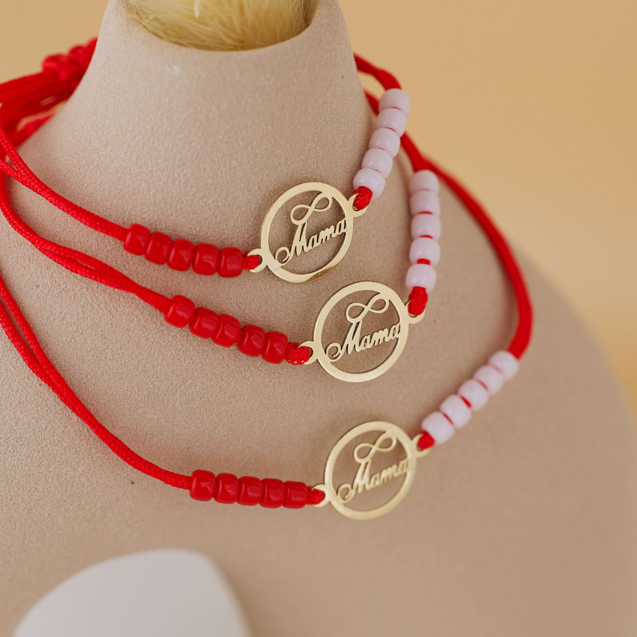 Martisor Bratara cu Snur si Banut din Aur 14K „Mama” [3]