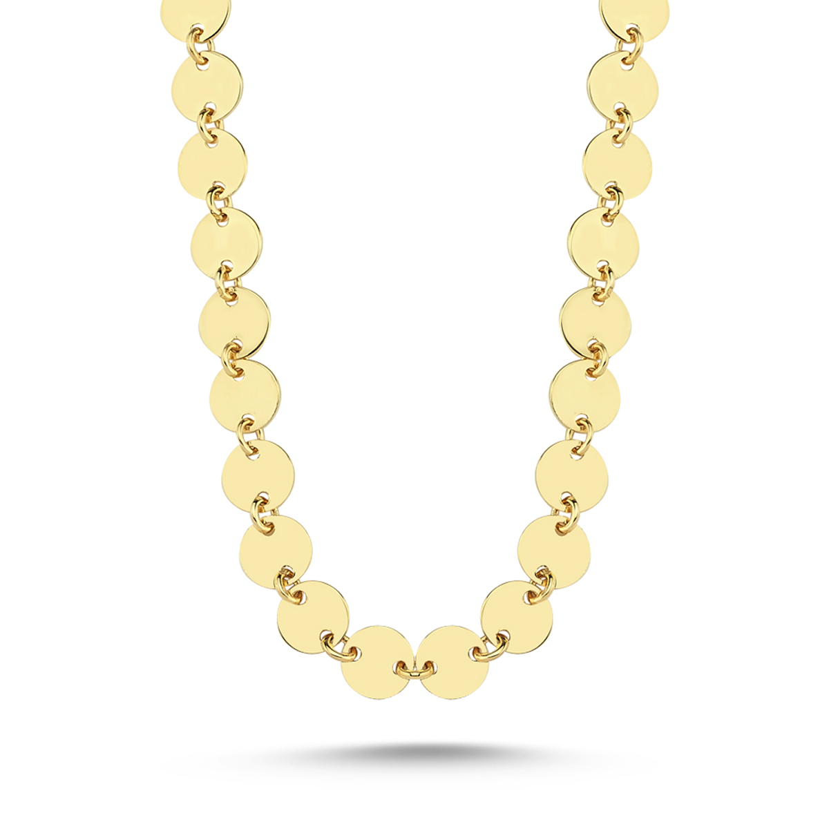 Salba din Aur 14K cu banuti de 5 mm - Diametru 40 cm [2]