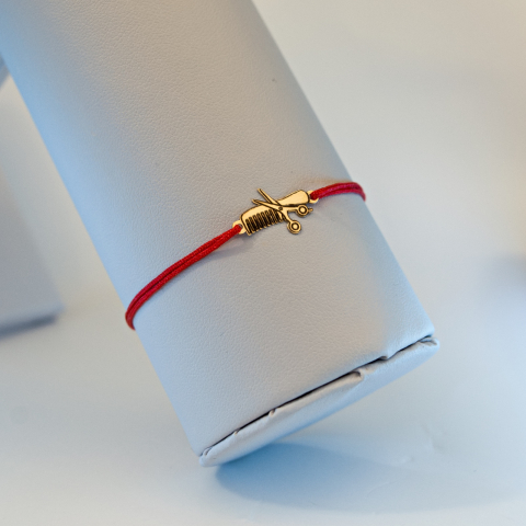 Martisor bratara cu snur Barber / Hairstylist din Aur 14K [3]