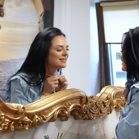 Atelier de creatie tip workshop: Colier din perle naturale si prinderi din Aur 14K [5]