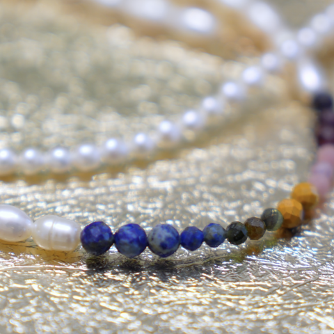 Atelier de creatie tip workshop: Colier din perle naturale si prinderi din Aur 14K [3]