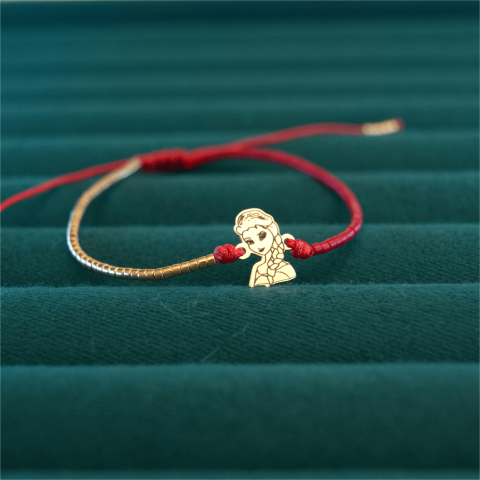 Bratara snur reglabila Elsa Frozen aur 14K [7]