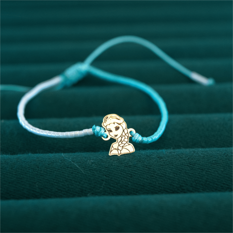Bratara snur reglabila Elsa Frozen aur 14K [1]