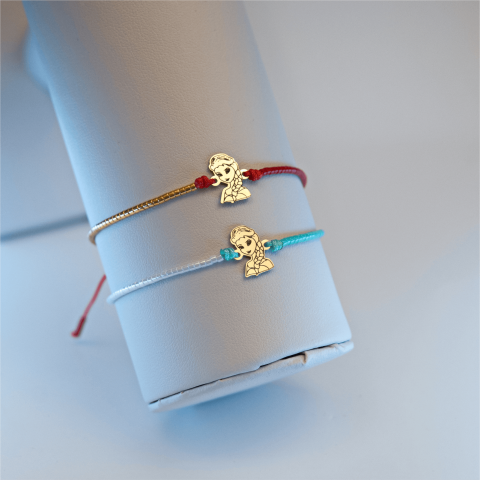Bratara snur reglabila Elsa Frozen aur 14K [3]