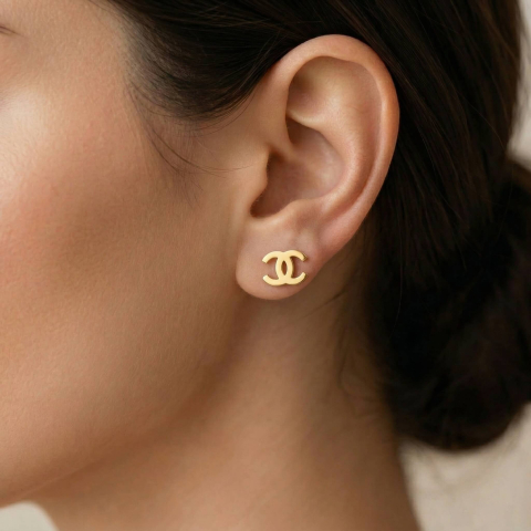 Cercei Chanel Aur 14K - Sistem de prindere cu cheita