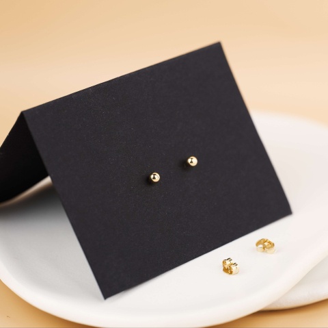 CERCEI - Cercei bilute Aur 14K - Sistem de prindere cu cheita