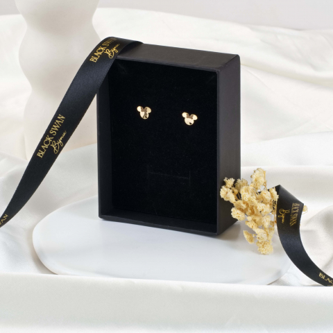 Cercei din aur 14k pentru copii Minnie Mouse - Inchidere cu filet [4]