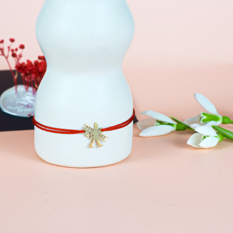 Martisor tip bratara cu snur Cosar din Aur 14K [2]