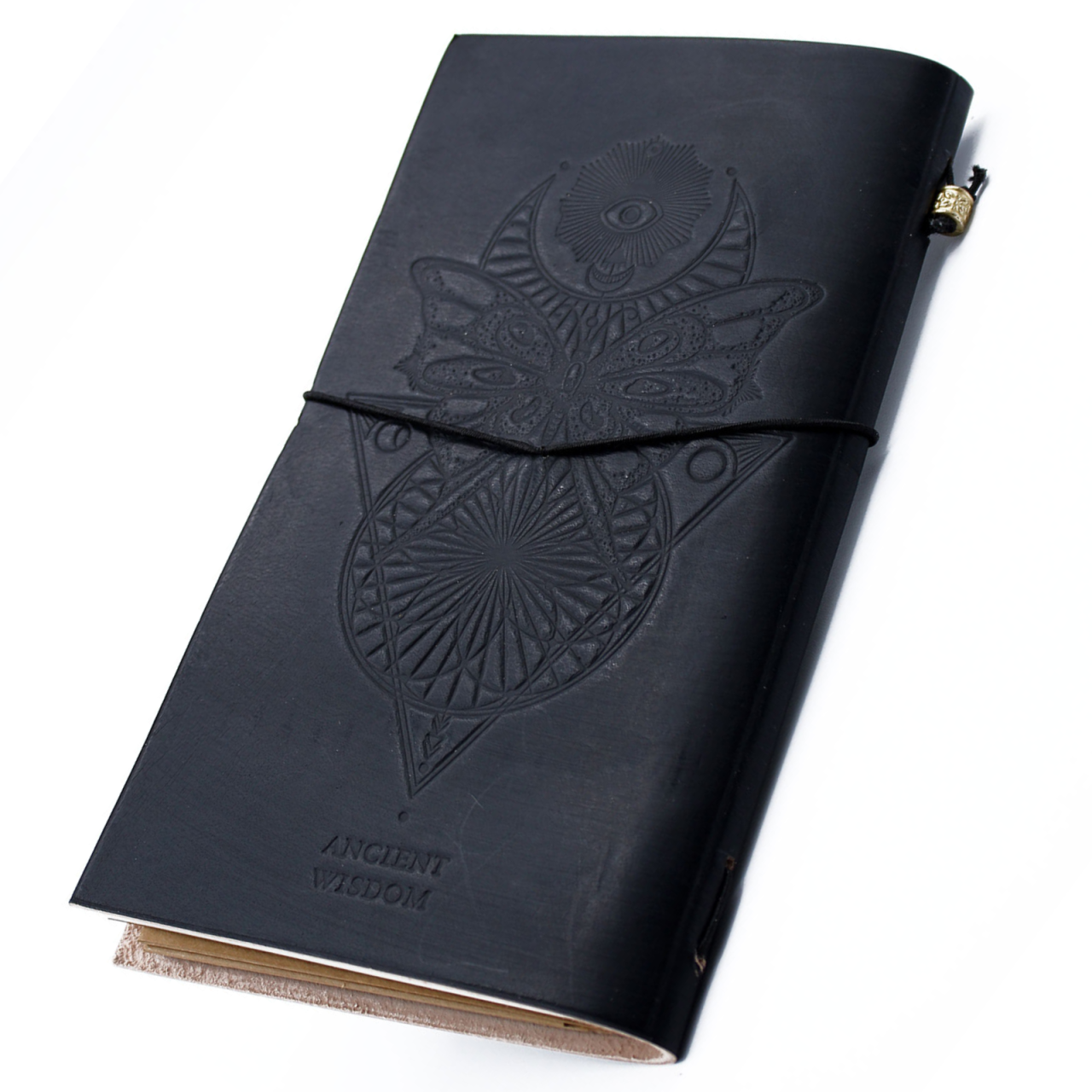 Agenda din piele naturala cu mesaj - My book of spells and other thoughts [2]