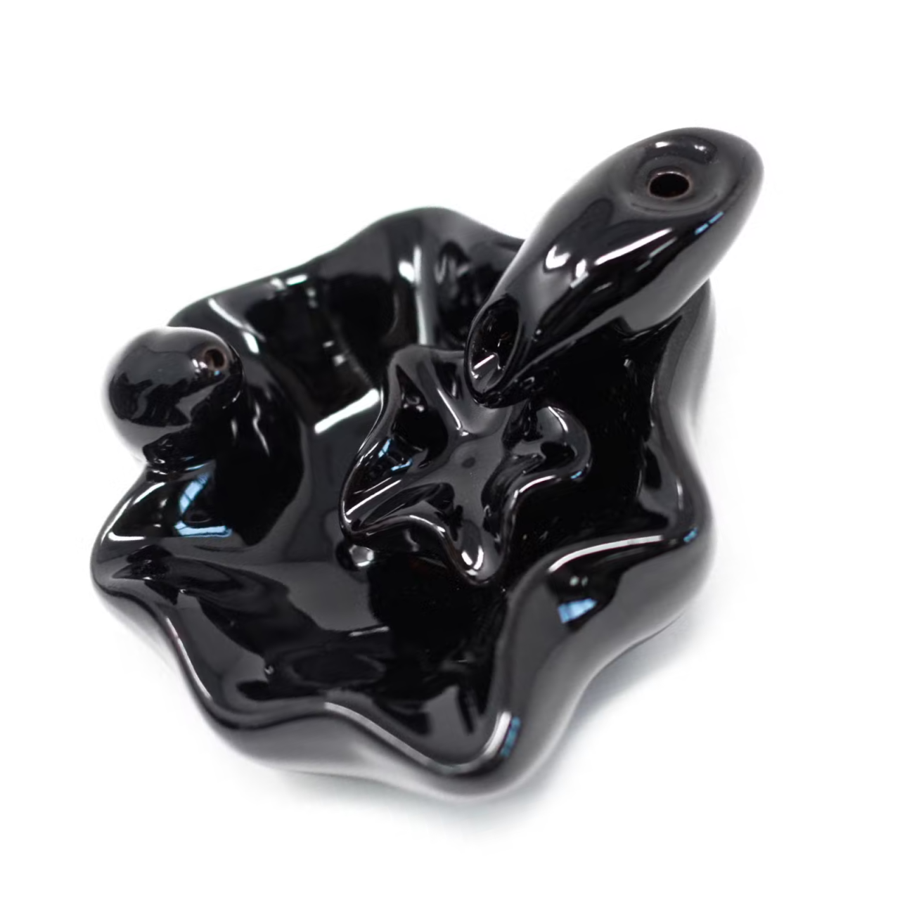 Suport ceramic aromaterapie conuri parfumate cascada / fum curgator backflow - Flow [2]