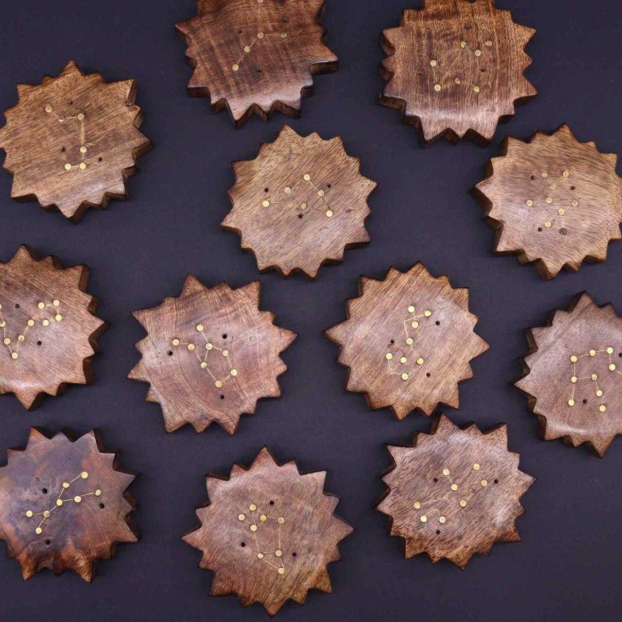 Suport soare betisoare parfumate cu constelatii - Zodia Gemeni [3]