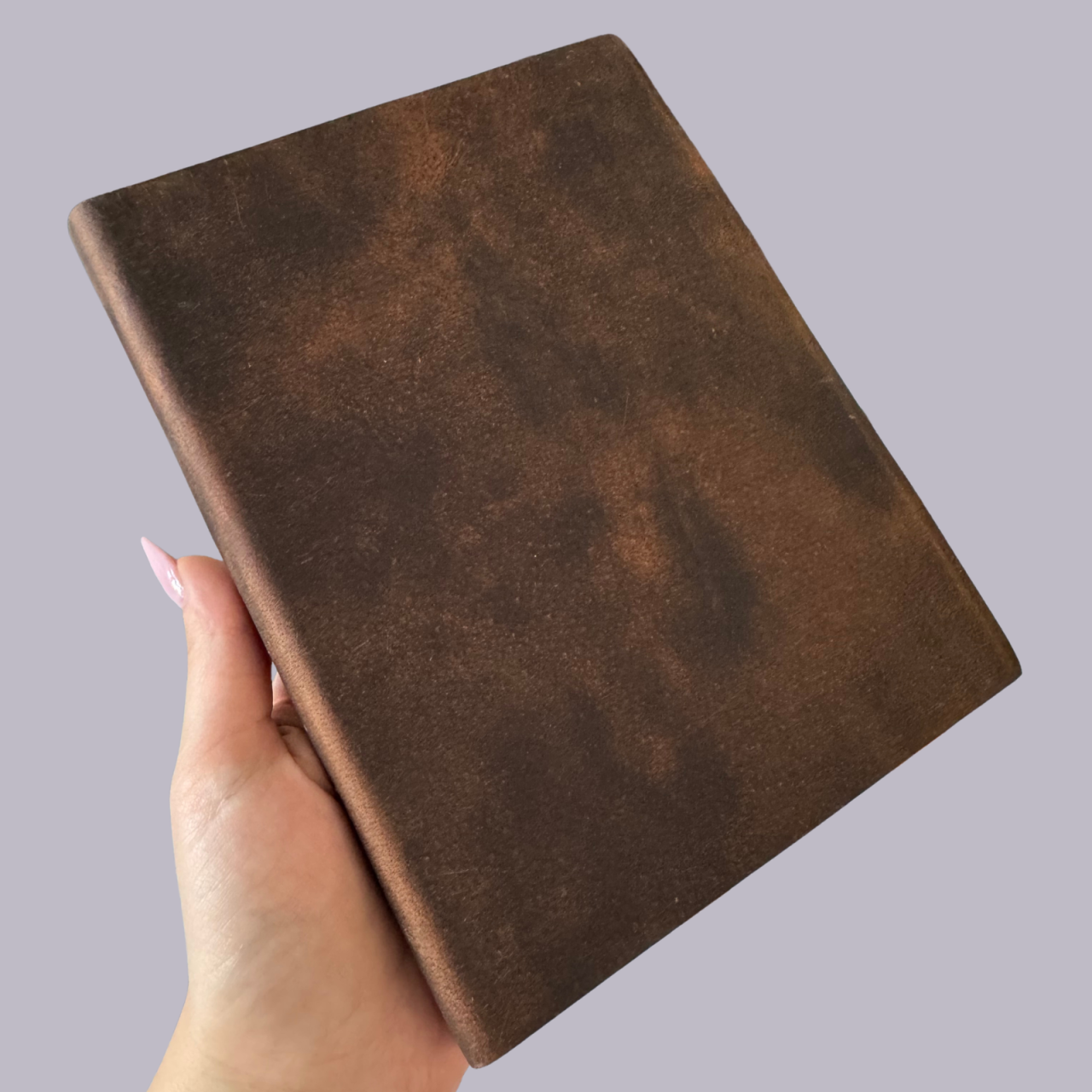 Agenda / Jurnal din piele naturala maro brun prespalat [2]