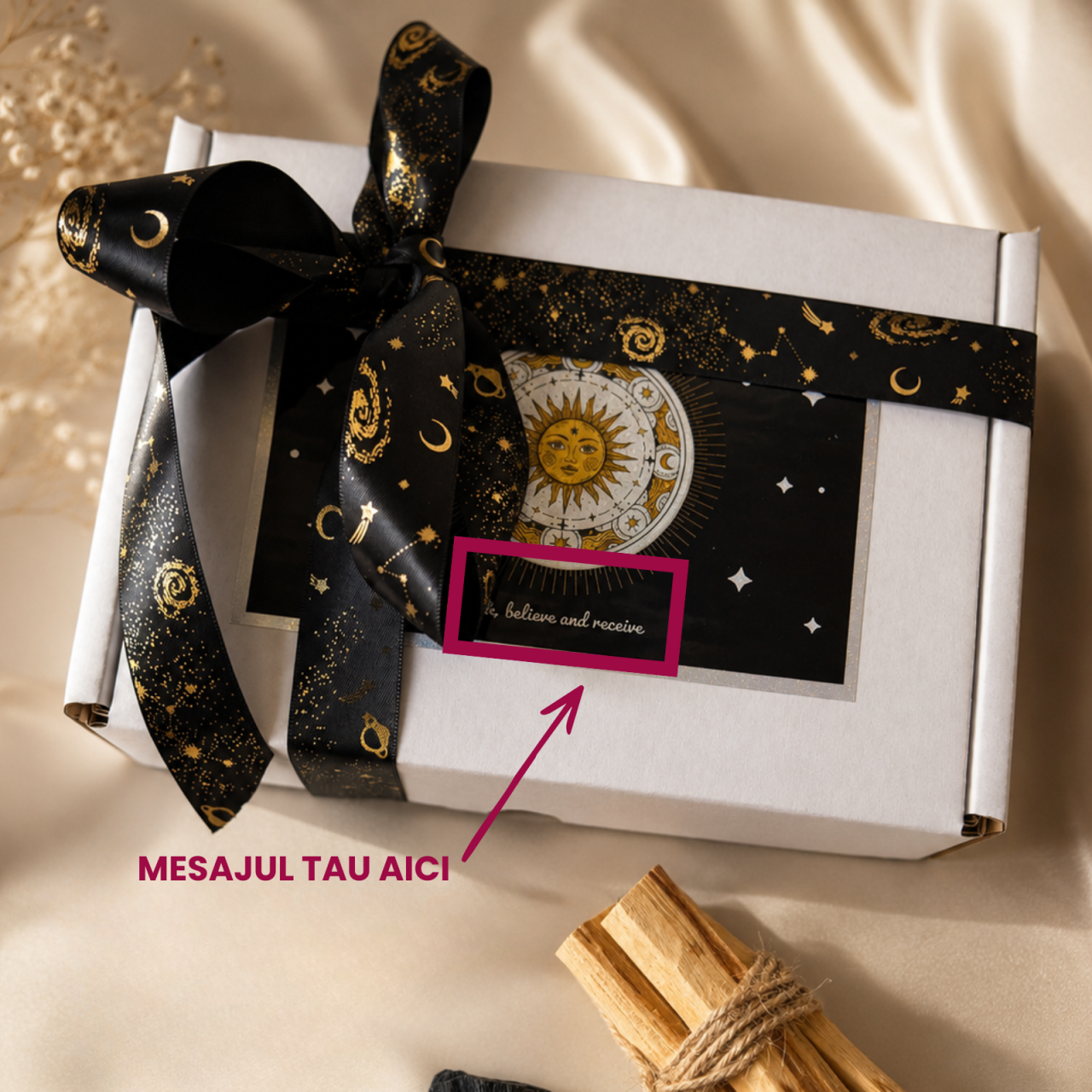 GRATUIT LA ORICE COMANDA PESTE 99 RON - Cutie personalizata cadou Black and Yang [3]