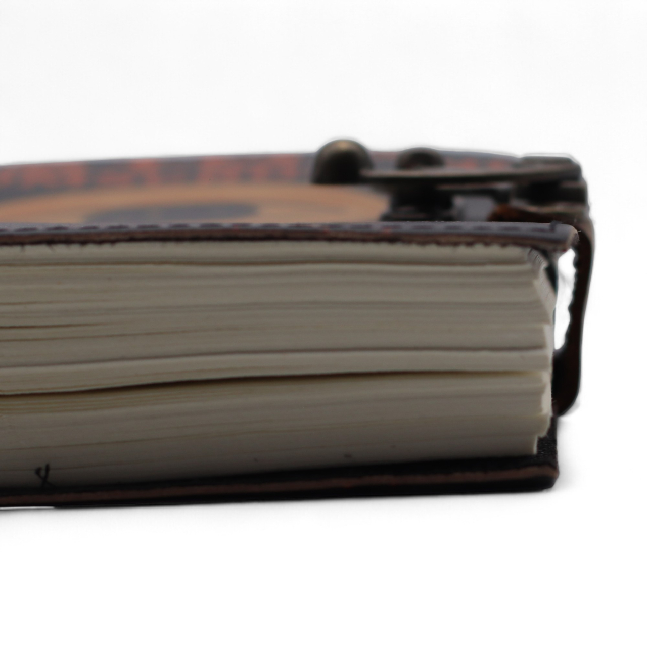 Agenda / Jurnal din piele naturala cu inchidere metalica - Stop Doomscrolling [5]