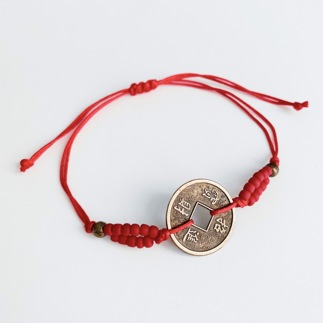 BRATARA MONEDA CHINEZEASCA FENG SHUI ROSIE - NOROC [2]