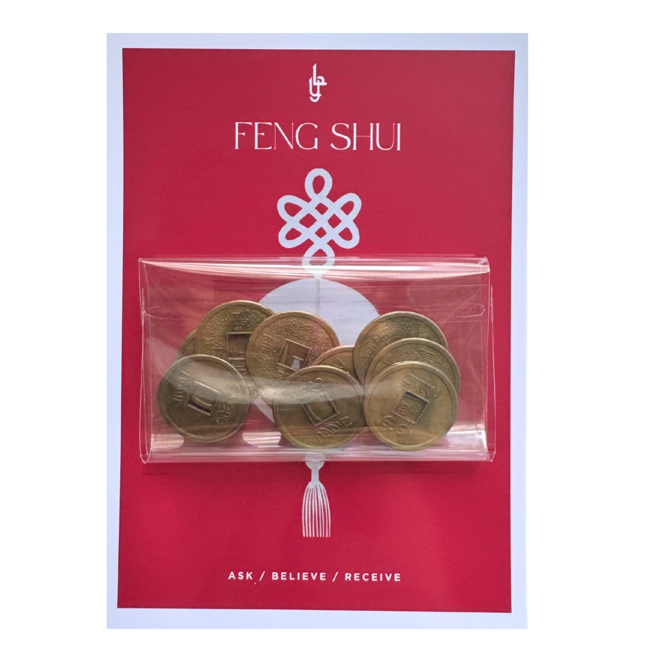 Set 10 monede chinezesti medii feng shui pentru noroc [1]