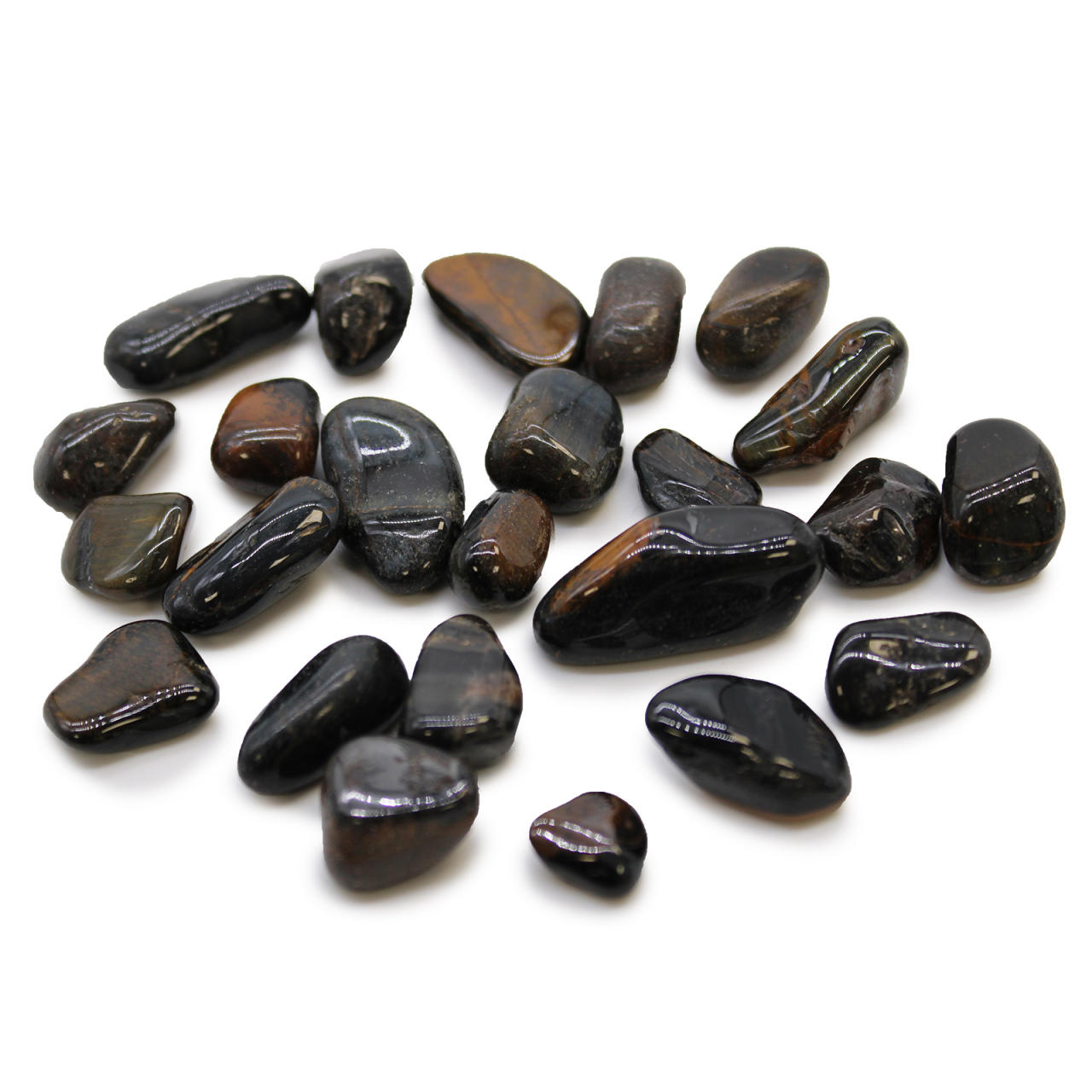 Ochi de tigru albastru piatra rulata 1 - 3 cm - protectie si intuitie [1]