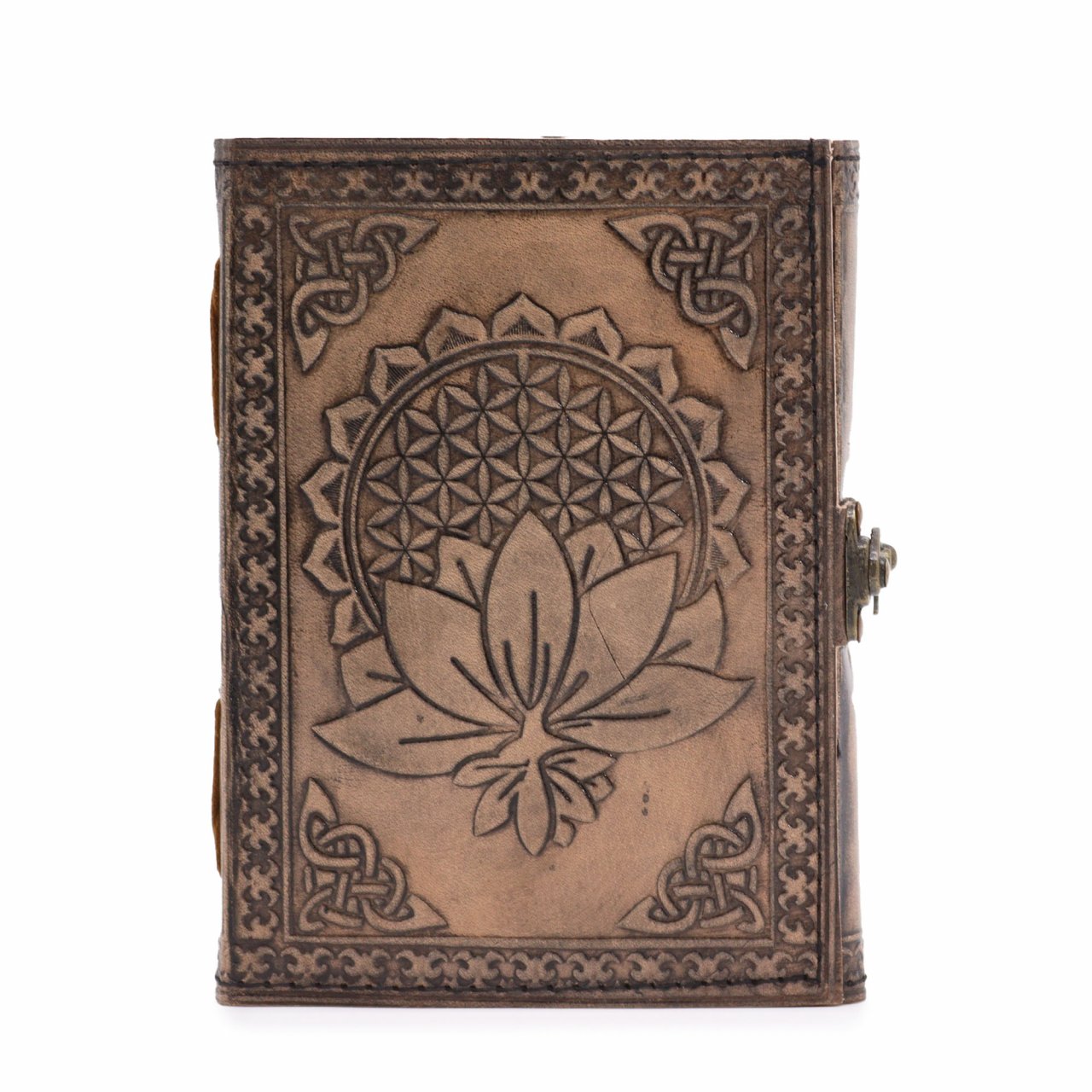 Agenda din piele - Lotus mandala [1]