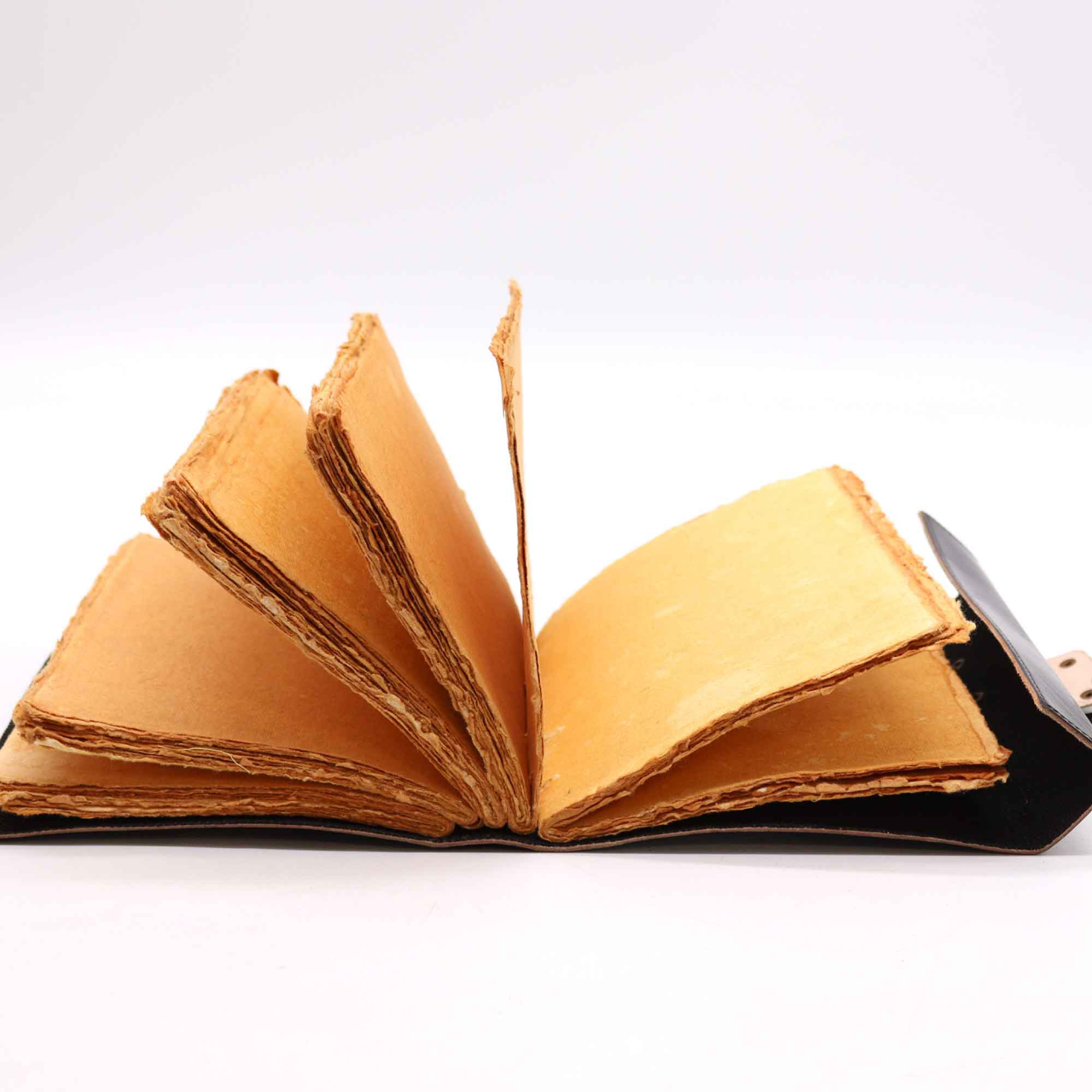 Agenda din piele vintage cu pagini zimtate si inchidere metalica - Cartea umbrelor [2]