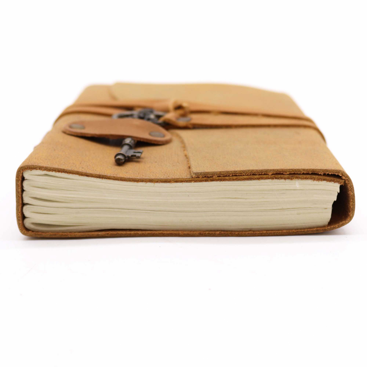 Agenda / Jurnal din piele camel cu cheie [3]