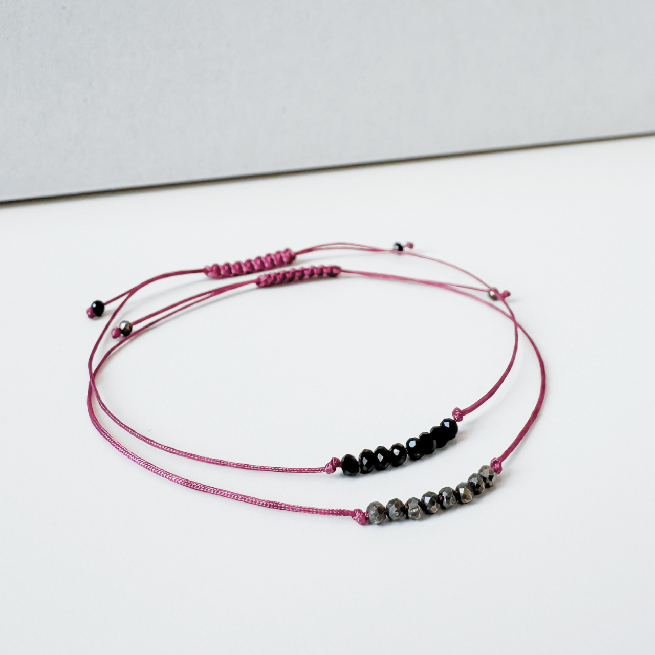 Bratara minimalista fina cu cristale - Pirita [3]