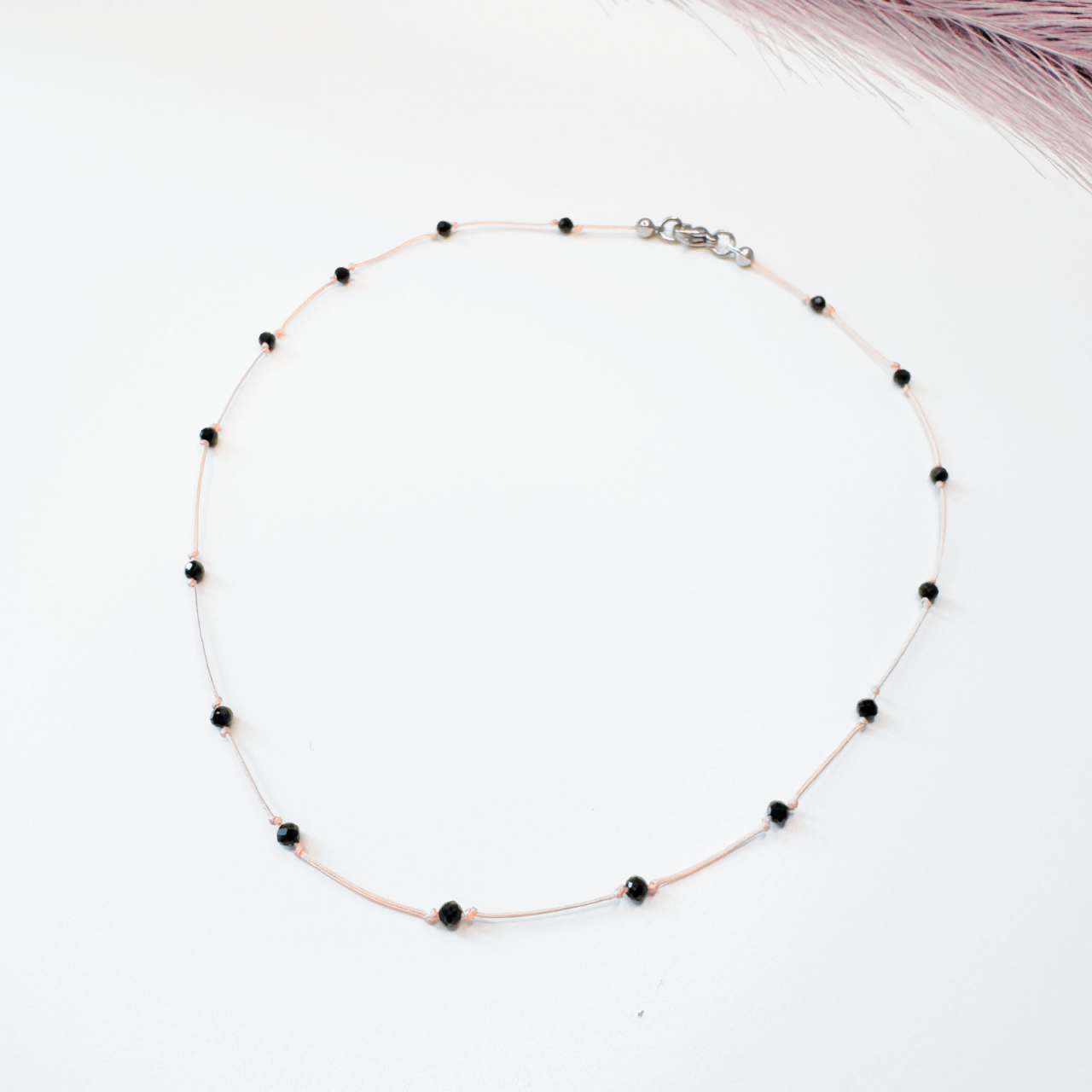 Colier plutitor la baza gatului cu turmalina neagra - Protectie energetica [3]