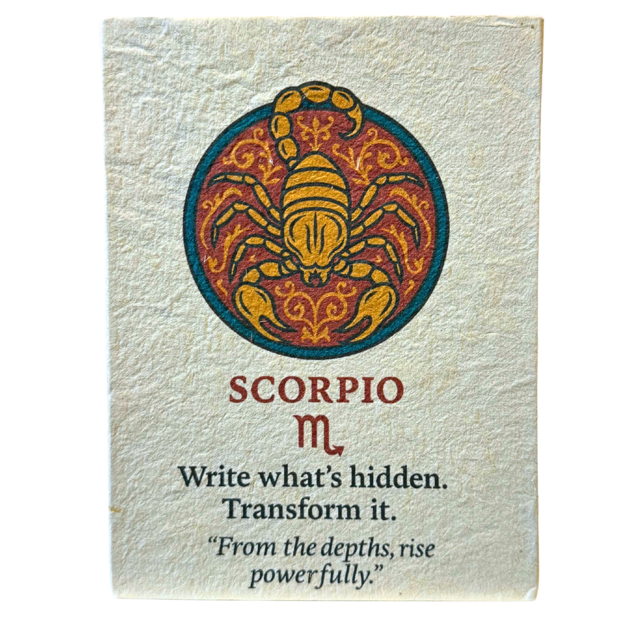 Agenda Zodiac realizata din hartie Lotka, in stil tibetan - Scorpion [1]