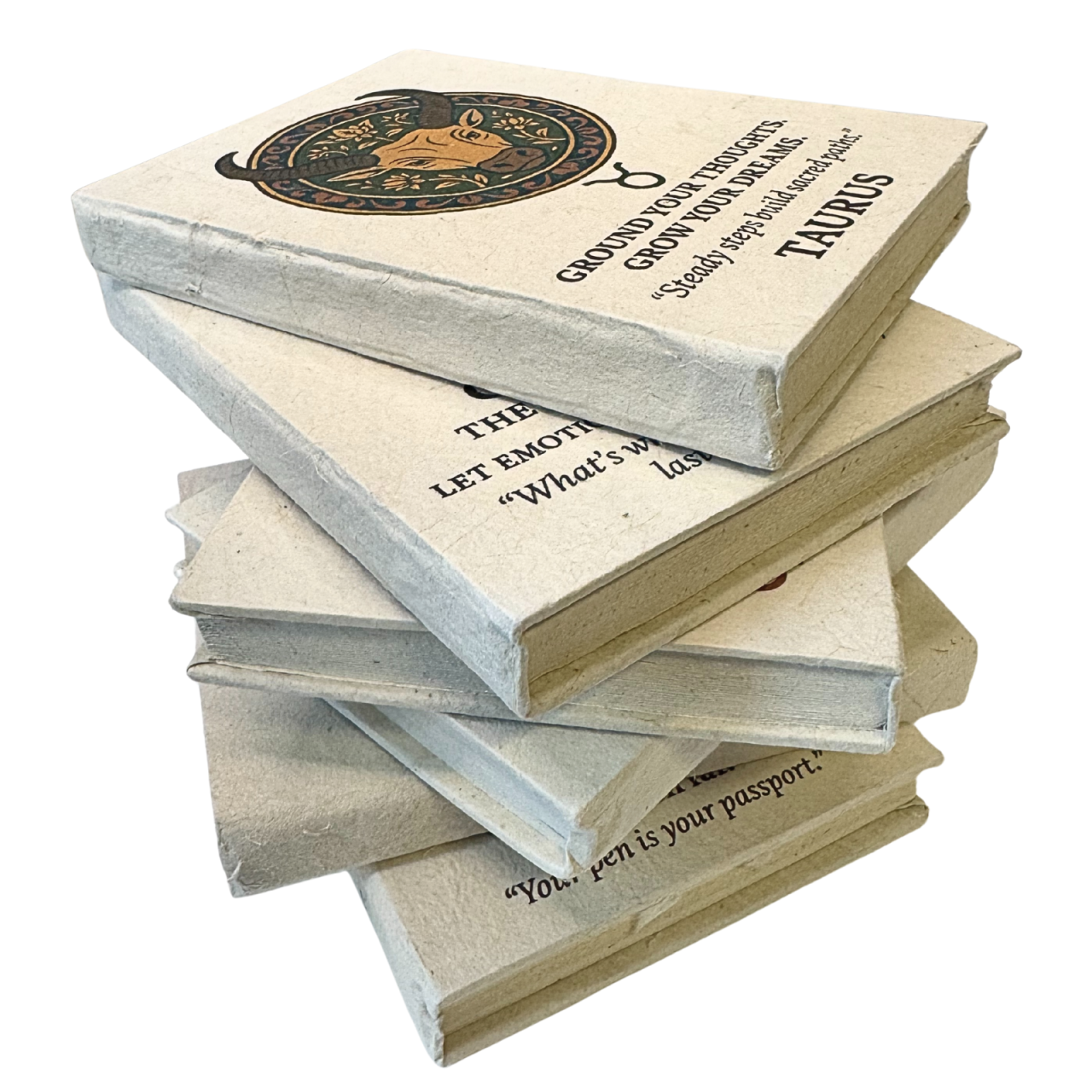 Agenda Zodiac realizata din hartie Lotka in stil tibetan - Berbec [3]