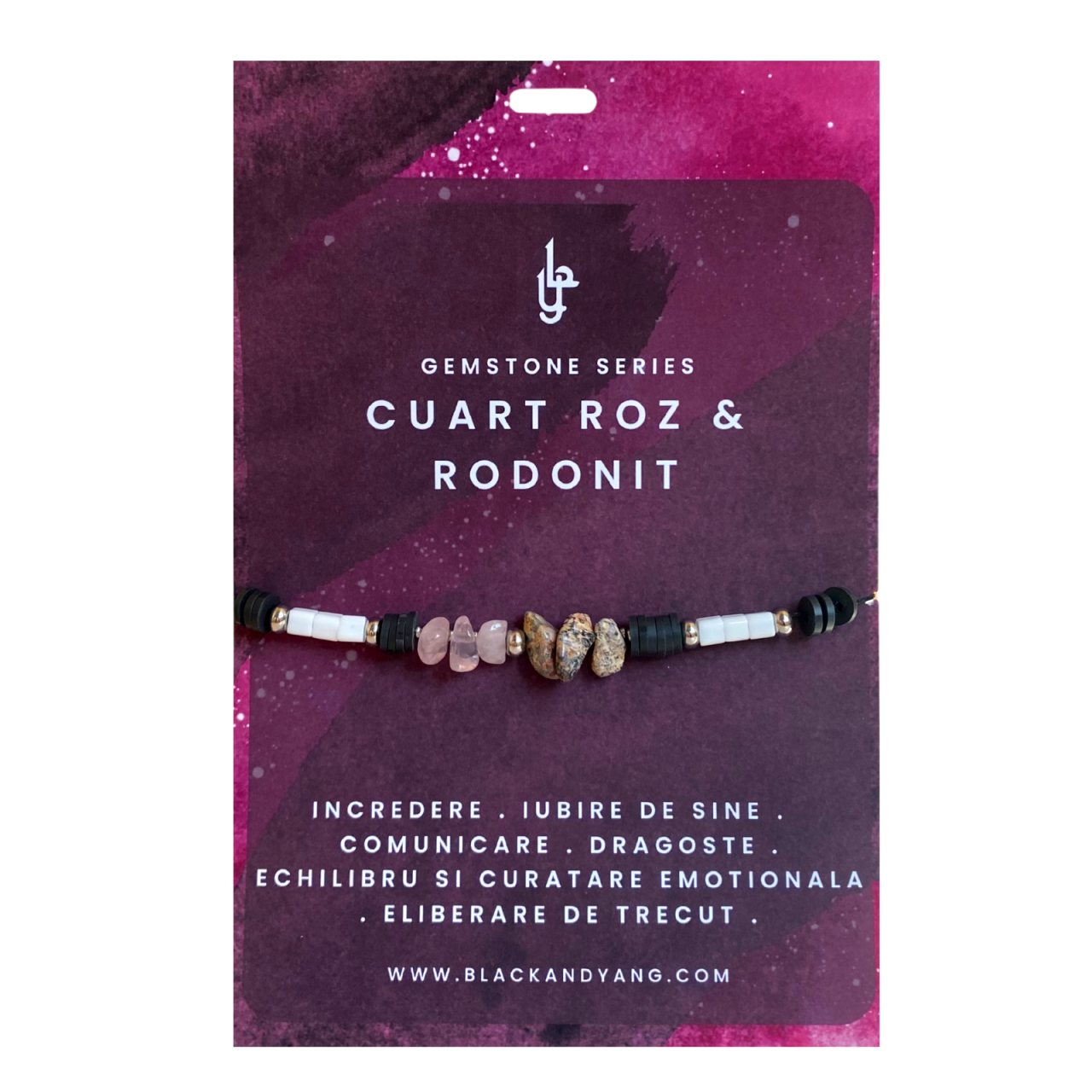 Bratara Rodonit si Cuart roz  [1]