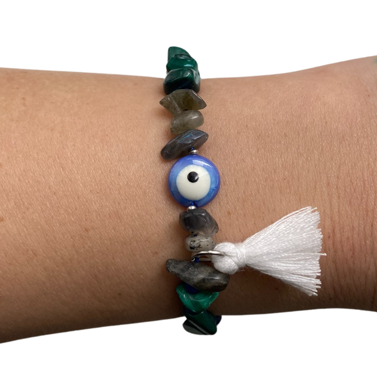 Bratara Evil Eye cu 3 cristale semipretioase [5]