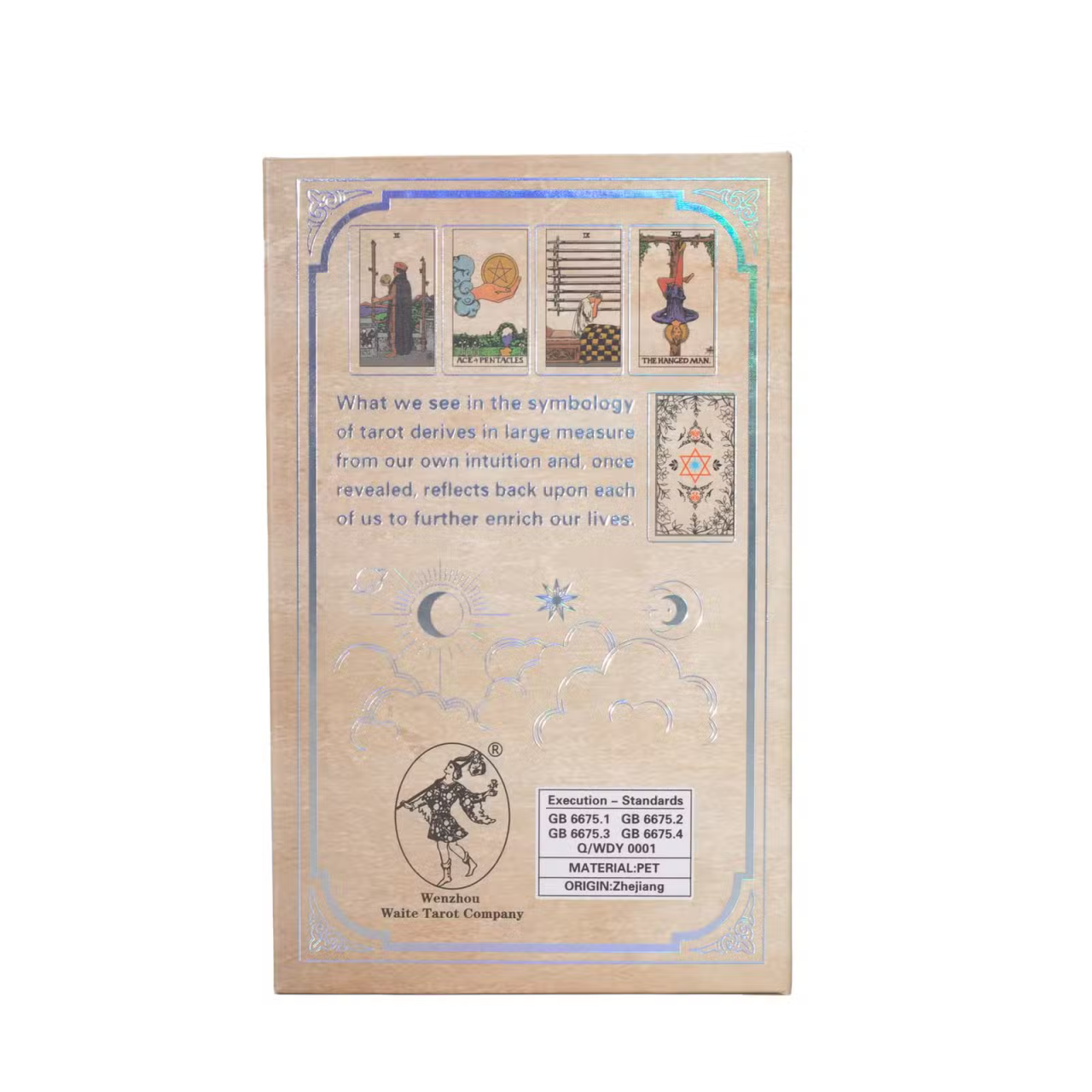 Carti de tarot cu folie argintie si ghid - Waite [4]