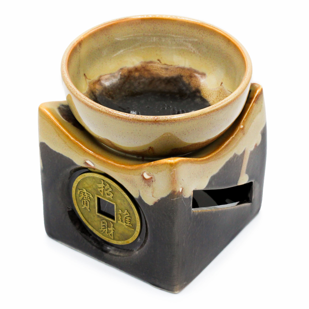 Lampa mare aromaterapie moneda chinezeasca - maro [4]